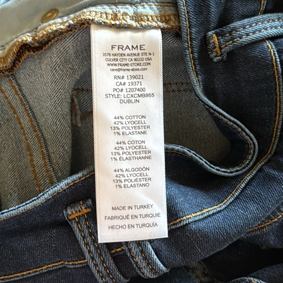 FRAME Le Catroux Seam High Waisted Crop Flare Jeans 28 - Picture 7 of 7